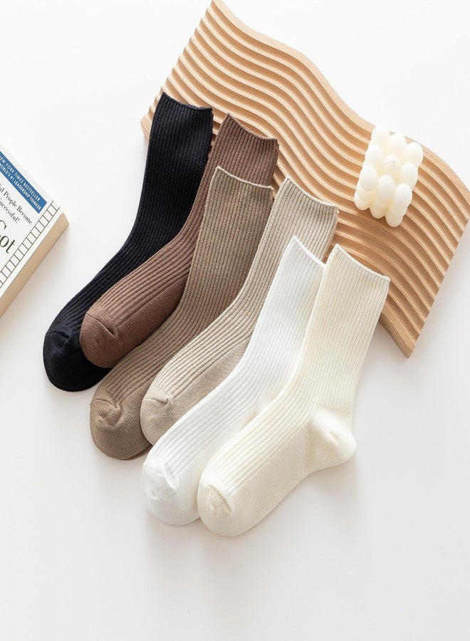 KANAV 6/12 Pairs Ankle Socks for Women Cute Cotton Crew Casual Dress Socks - Image 4